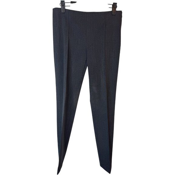 Theory Size 2 Wool Blend Slim-Fit Trousers Dark Gray - Picture 1 of 16